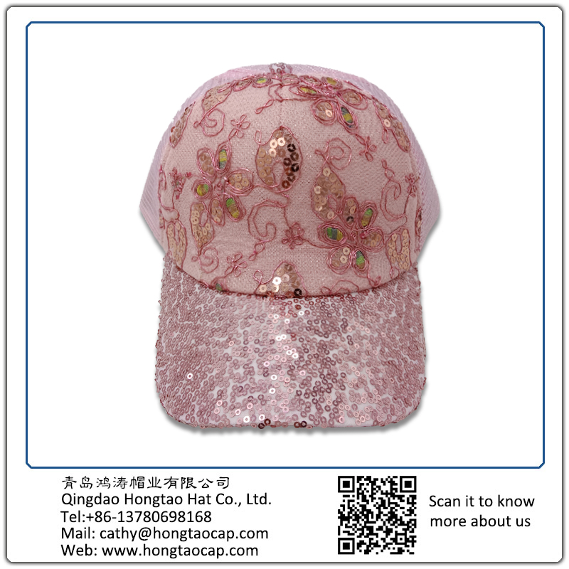 亮片佳積布時(shí)尚網(wǎng)帽
